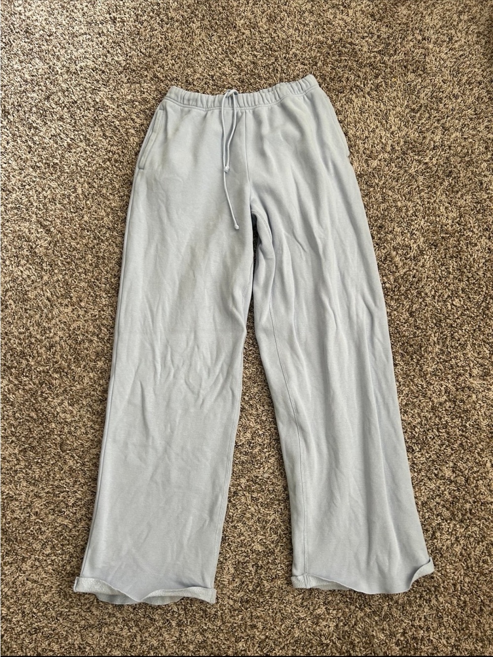 SKIMS Light Blue Wide Leg Lounge Pants